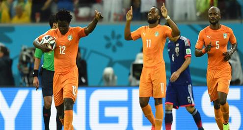 دروجبا يمنح كوت ديفوار "روح الأفيال" لتفوز علي اليابان بالمونديال 